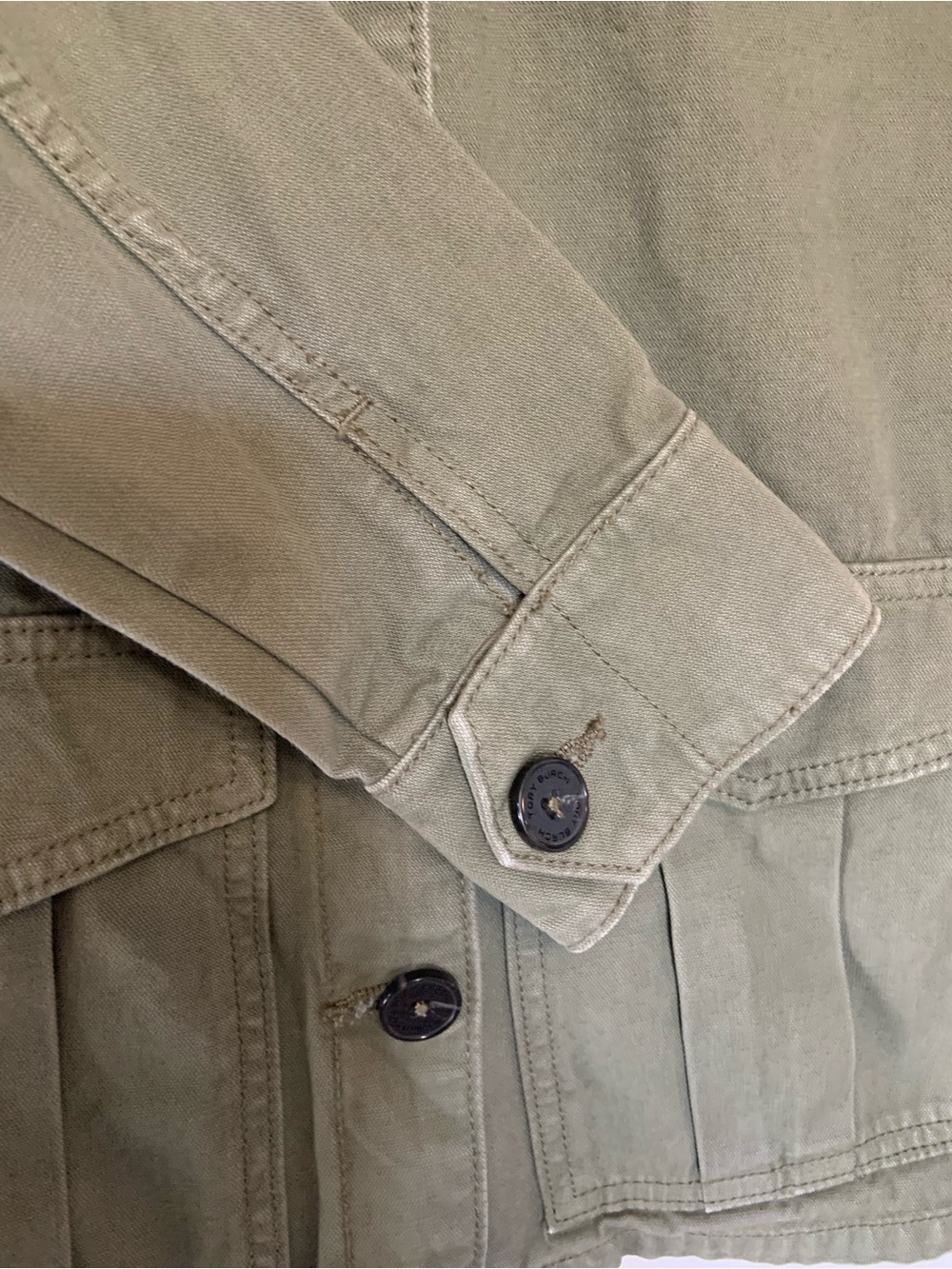 TORY BURCH Field Military Utility Lace Up Jacket Green Size XS - Picture 6 of 16